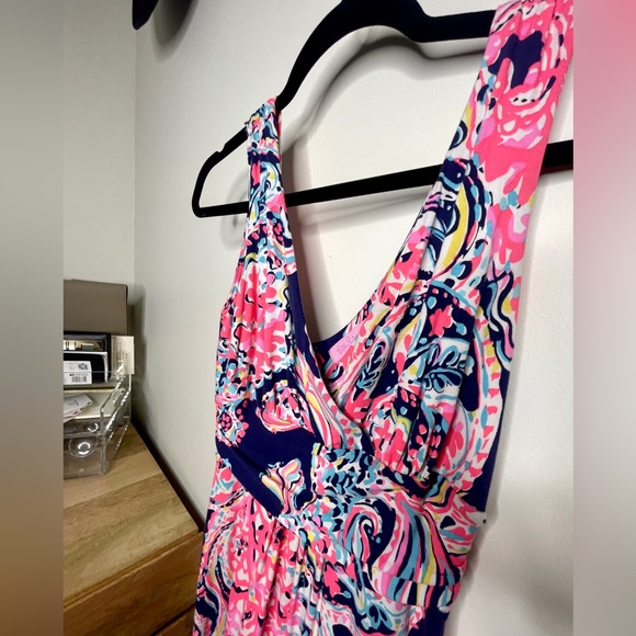 Lilly Pulitzer Sloane Maxi Dress in Pop Up For the Halibut, Small - Picture 4 of 9